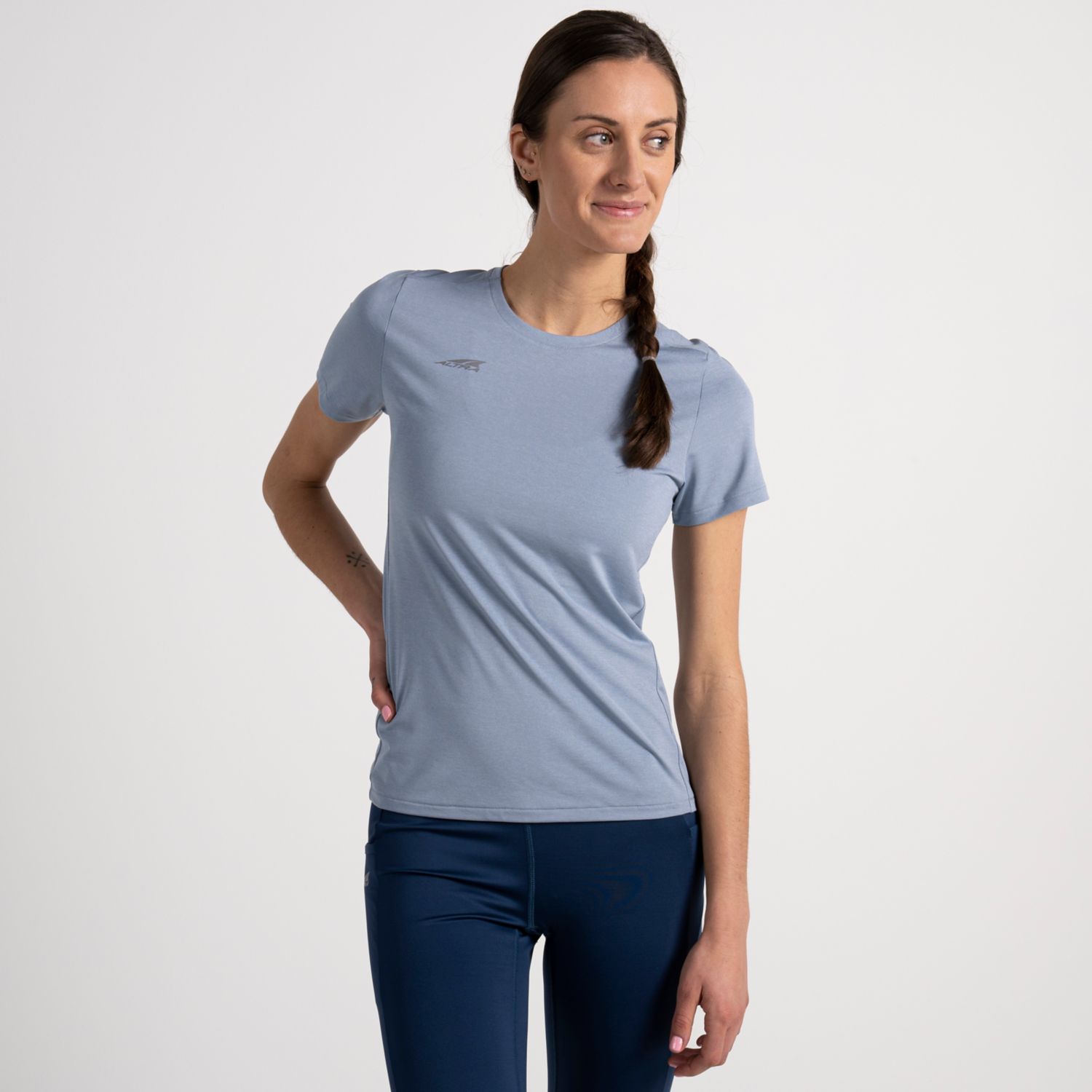 Camiseta Altra Core Mujer Azules | Costa Rica-24316789